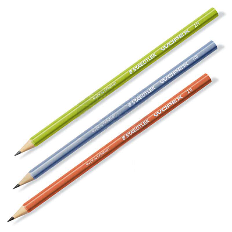 德国施德楼STAEDTLER wopex180 2H/HB/2B环保材料制作多色杆铅笔