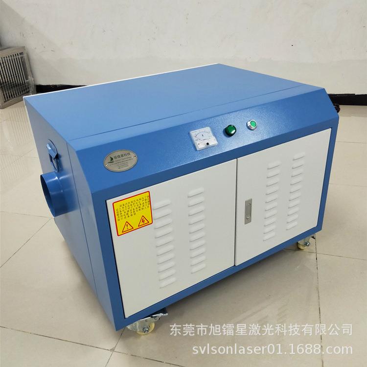 涤纶布皮革PU木激光切割烟雾净化器木质品塑胶激光打标除烟机厂