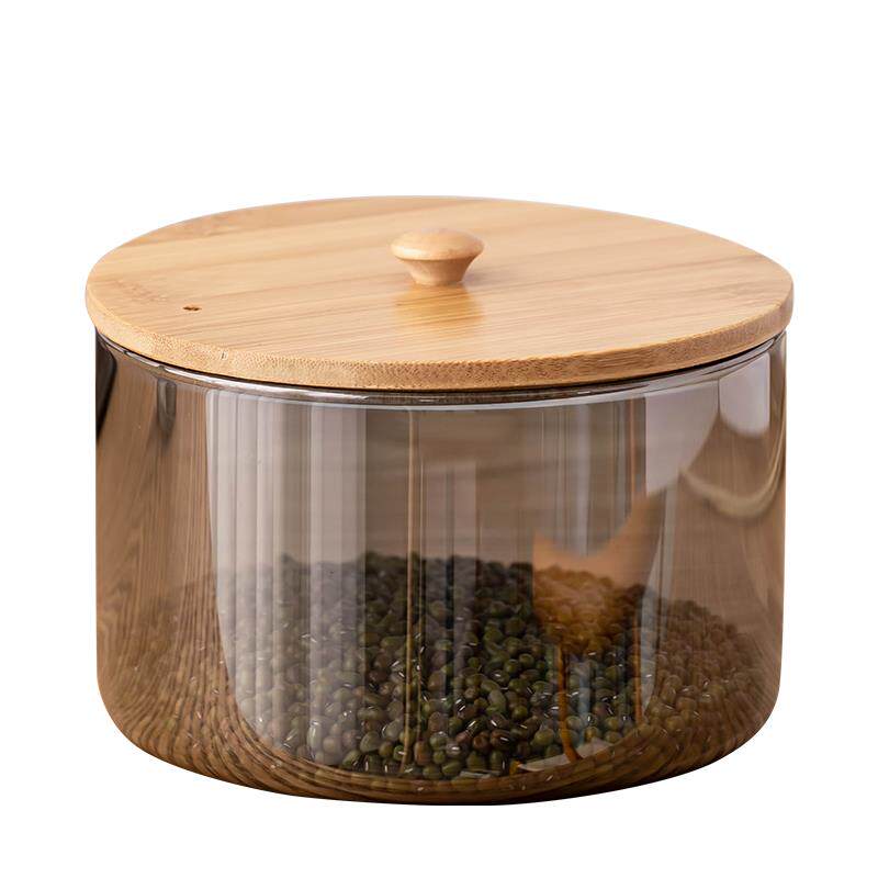 玻水璃茶洗带制盖洗大茶碗CPM-0152号盂家用茶具配件竹洗杯盆多功