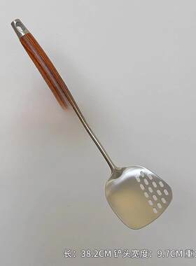 食品级316不锈钢锅铲子木柄把高档家用厨具抄菜炒菜的炒勺铁锅铲