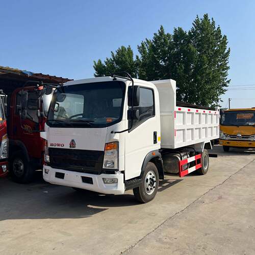 跨境外贸重汽豪沃HOWO国三自卸车渣土后翻自卸车5吨8吨自卸翻斗车