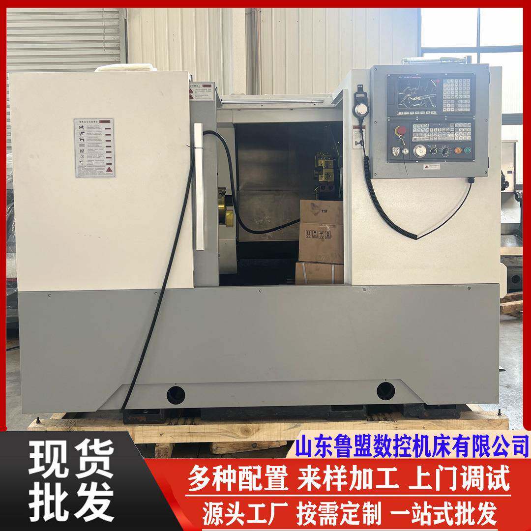 鲁盟TCK50斜轨数控车床双动力主轴56Yx1000车铣复合上银滚柱线轨