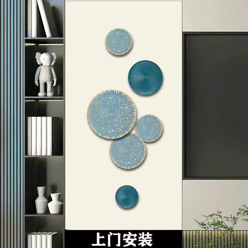 现代轻奢入户玄关挂饰 走廊过道墙面装饰品挂件立体壁饰壁饰壁挂