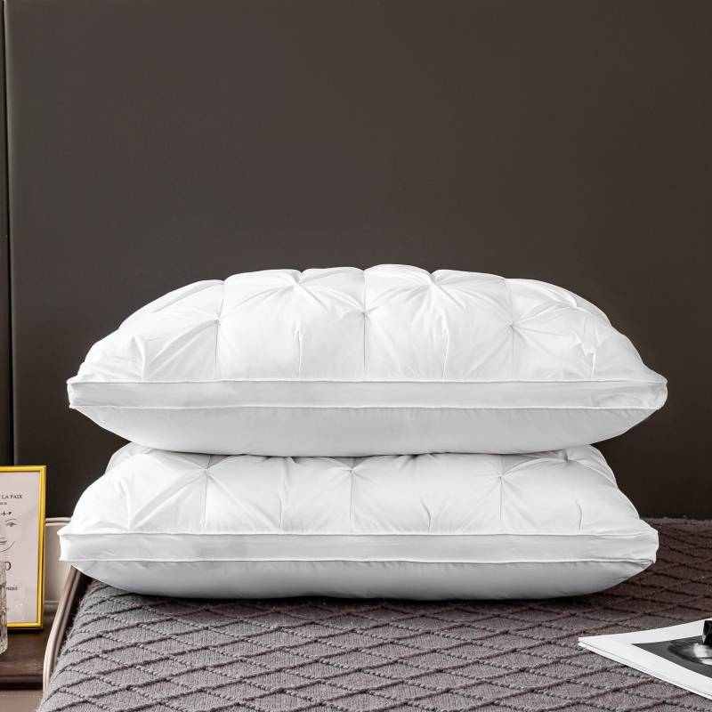 2024新款全棉立体扭花鹅绒枕头枕芯