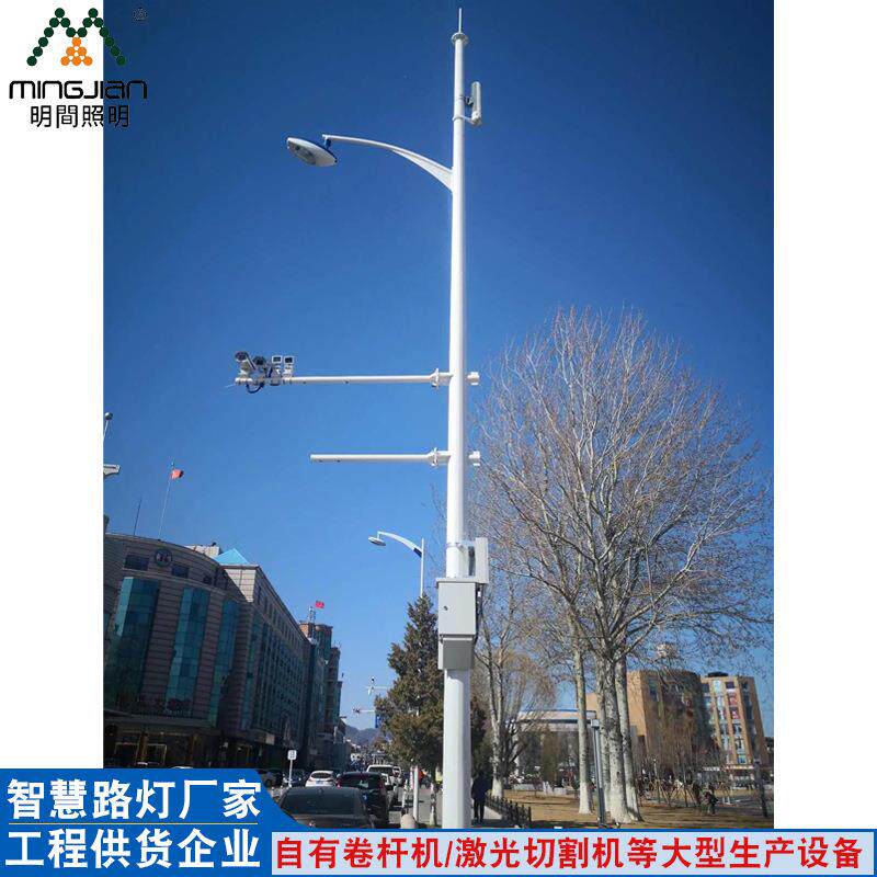 供应5G通信共享灯杆视频监控通讯一体化智慧路灯杆厂家直销