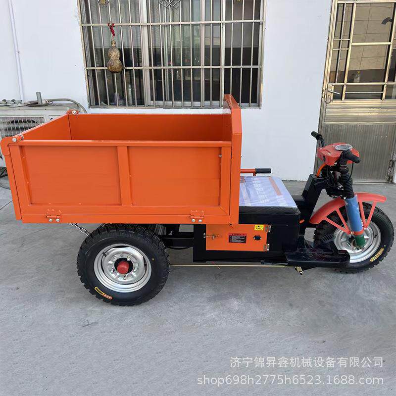 工地电动三轮车小型液压自卸手推翻斗车建筑拉沙拉石车柴油三轮车