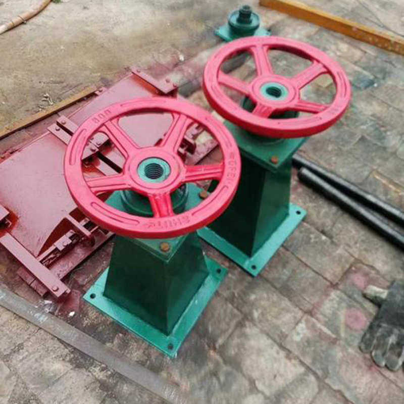 手轮启闭机0.5T-3T小型闸门污水处理设备铸铁手动螺杆手轮式启闭