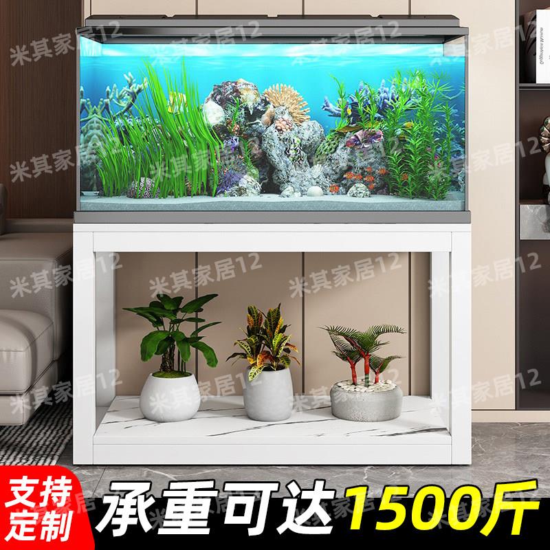 双层鱼缸支架水族鱼缸置物架子底柜超强承重桌面缸鱼盆加高桌子