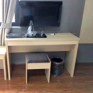 新中式家具双人板床 标准间客房床 卧室家具实木床酒店家具