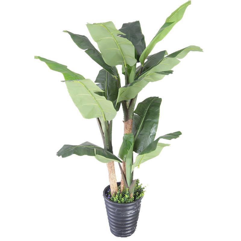 仿真植物假树人造仿真花绿植客厅落地3杆过胶手感芭蕉树