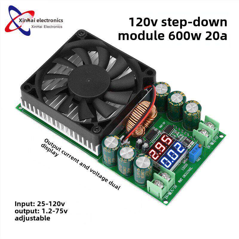 600W大功率可调降压模块84V-120V电压和电流显示太阳能Led驱动电