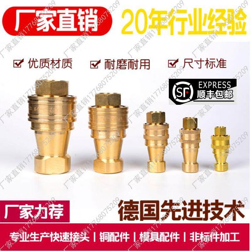 KZD6-15ZG3/4开闭式液压快速接头铜水嘴模具注塑6分