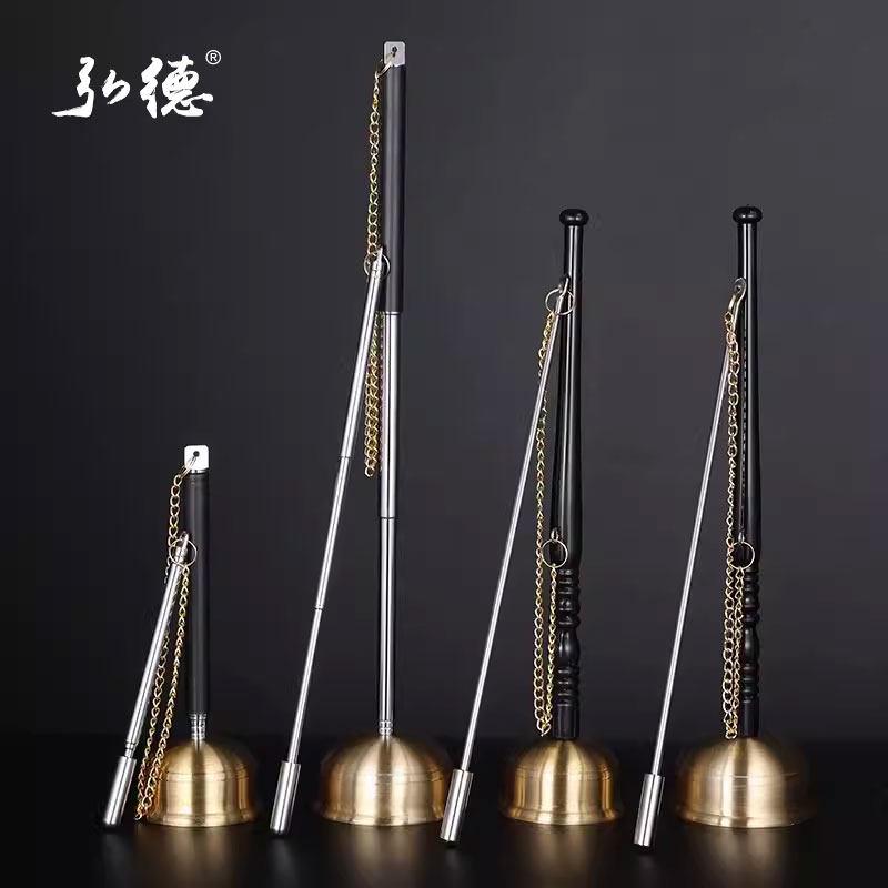 弘德台湾引磬引庆寺庙法会手磬引罄念佛助念法器佛具黄铜击打乐器