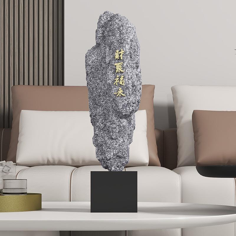 财聚福来树脂工艺品桌面摆件客厅入户玄关电视柜公司办公桌装饰品