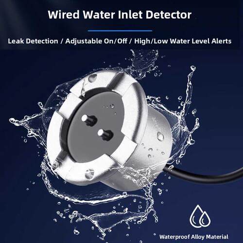漏水检测传感器水浸探测器有线联网常开常闭可选独立漏水探测器