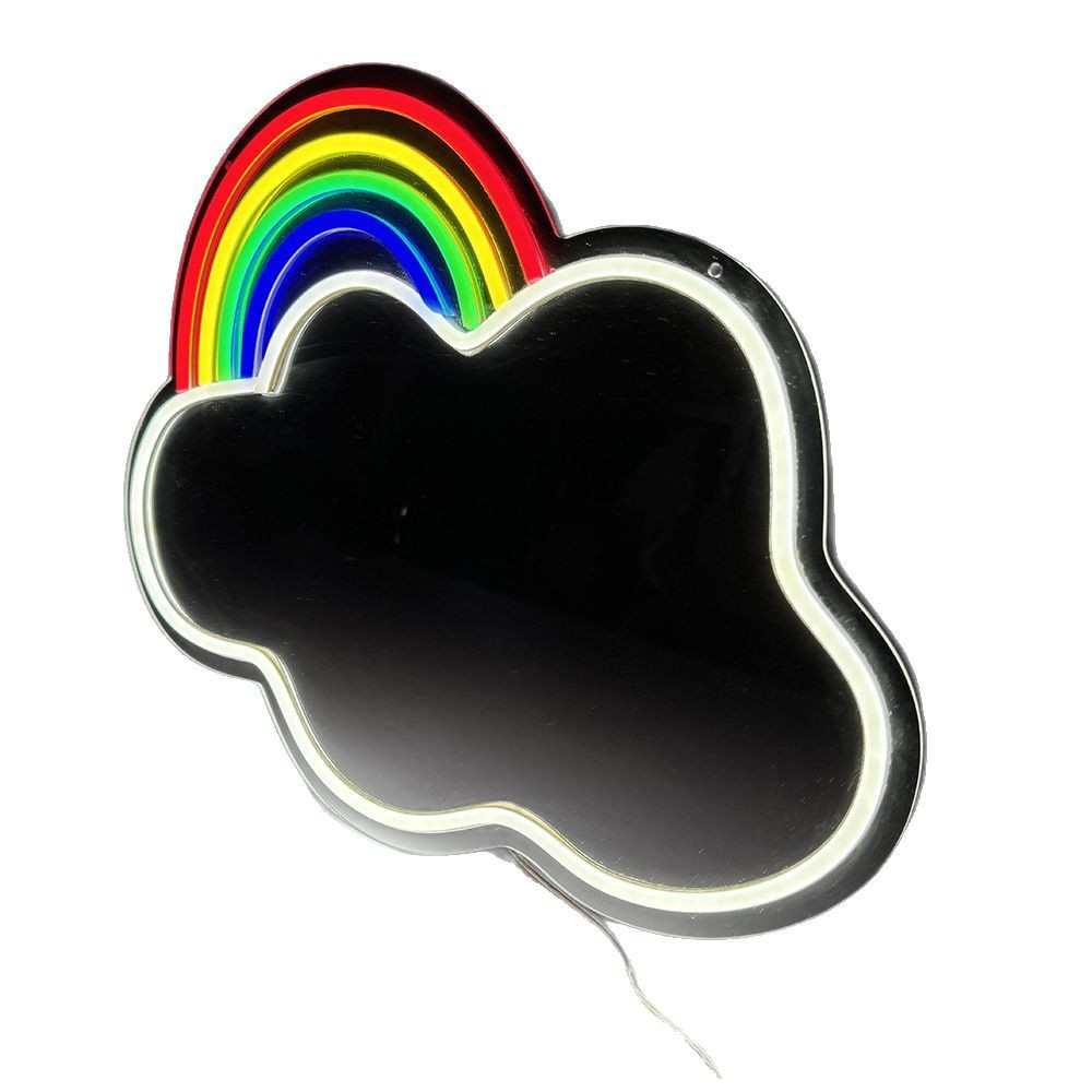 led霓虹灯定制发光字玻璃霓虹灯阳台氛围灯高级感造型灯12v彩虹灯