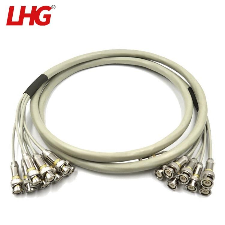 LHG 2M两兆线E1成品线SYV75-2-1同轴电缆DD架连接线BNC-BNC八芯