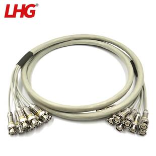 LHG 1同轴电缆DD架连接线BNC BNC八芯 2M两兆线E1成品线SYV75