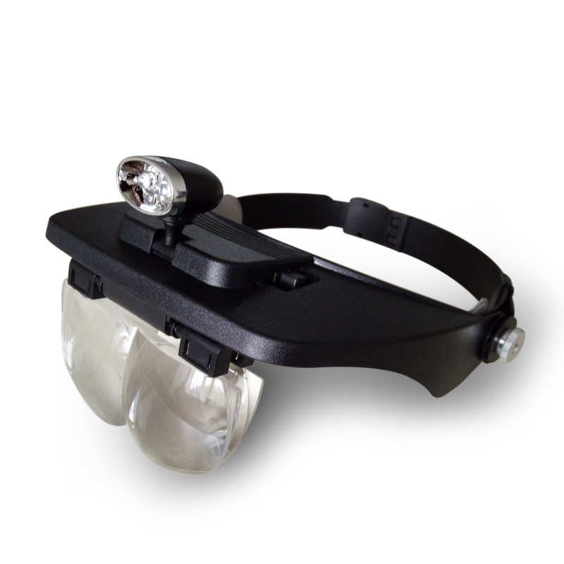 鉴赏批发led老年人放大镜照明头戴式带维修放大镜厂家灯阅读珠宝