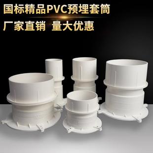 pvc止水節(jié)110加厚預埋套管50管件套筒75排水管直接預埋件160200