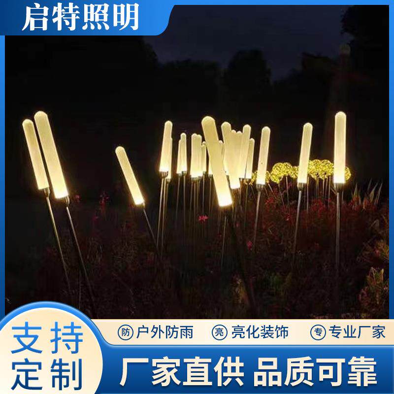LED芦苇灯亚克力磨砂棒户外插地灯麦穗灯园林亮化景观装饰草坪灯
