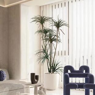 模拟绿色植物装 纳维亚 饰铁树千年木室内客厅家庭落地大盆栽斯堪