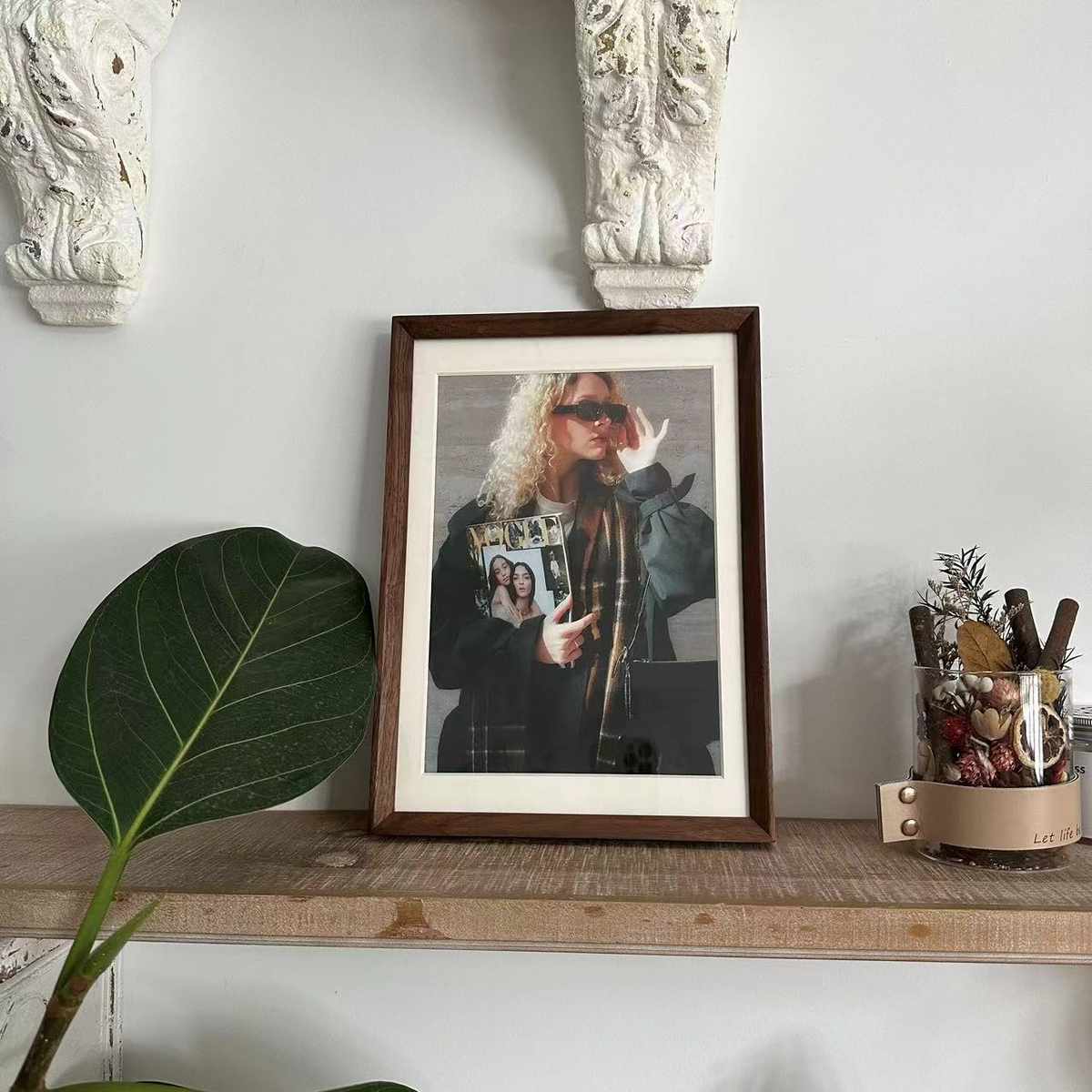 黑胡桃木榫卯实木相框ins美式简约做成相框摆台6寸8寸A4画框