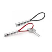 钥匙圈 创意个性 mopa简约不锈钢汽车钥匙扣挂件男女情侣钥匙炼 炼