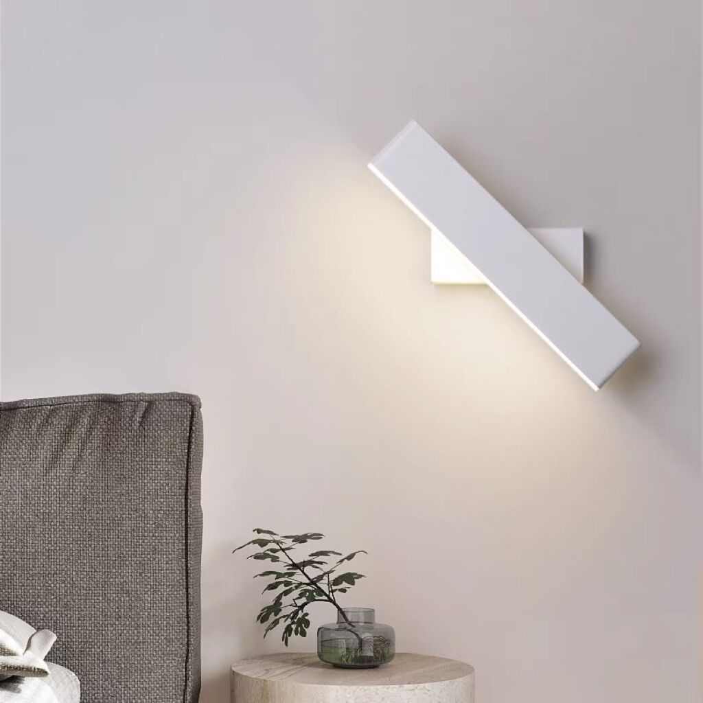 北欧极简创意壁灯后现代客厅背景墙过道走廊灯具卧室床头旋转壁灯