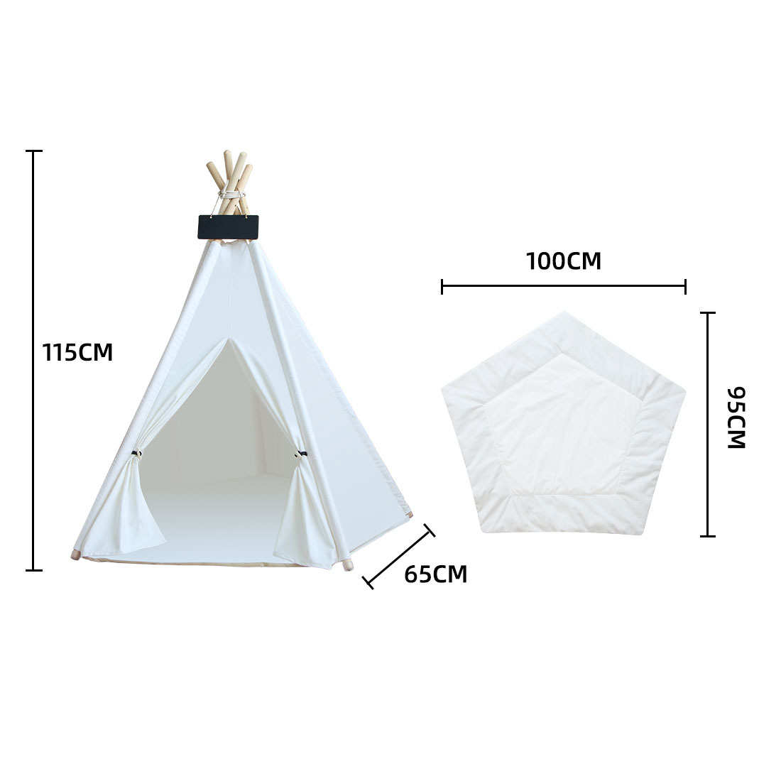 特大号印第安狗窝批发黑绿条纹宠物窝冬季狗床宠狗笼猫窝物帐篷