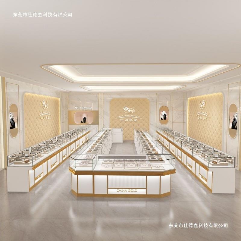 珠宝展示柜银饰玉器首饰柜台玻璃产品翡翠展柜陈列柜定桌