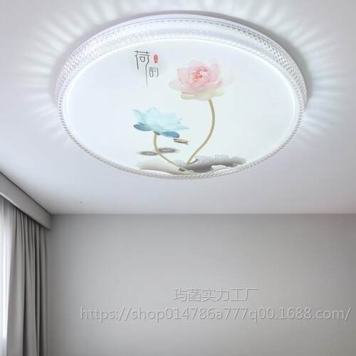 led吸顶灯圆形卧室灯现代简约客厅餐厅过道阳台走廊2025新款灯具