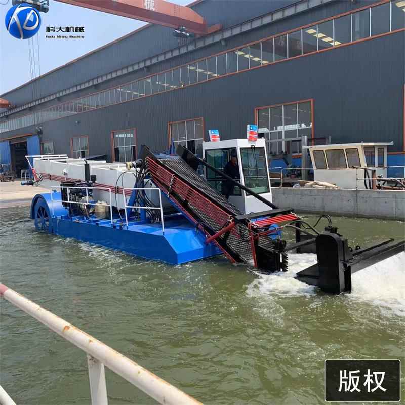 河水道库水草园保洁船 公景区割草船 水水花生面树枝垃KD-1200圾