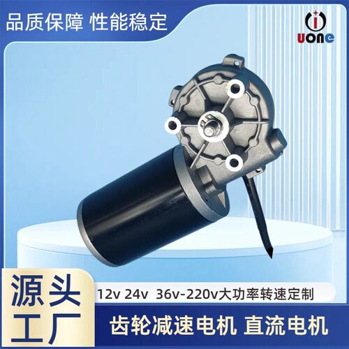 蜗轮蜗杆直流速电机12v36v大功率转速升降机工业设备马达扭矩