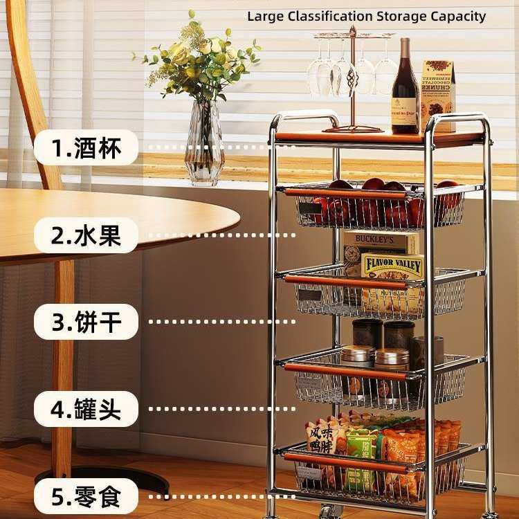中古小推车客厅移动零食收纳架家用复古厨房蔬菜墙架子置物架落地,家装主材,置物架,淘宝优惠券,粉丝福利购,淘宝优惠卷