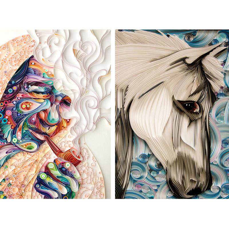 A3A4尺寸老人吸烟烟斗马头纸材料包装线条画DIY艺术手工套装