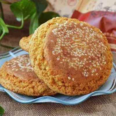 聚鑫昌休闲手工糕点太谷芝麻饼50克4个原味枣味黑芝麻核桃仁味