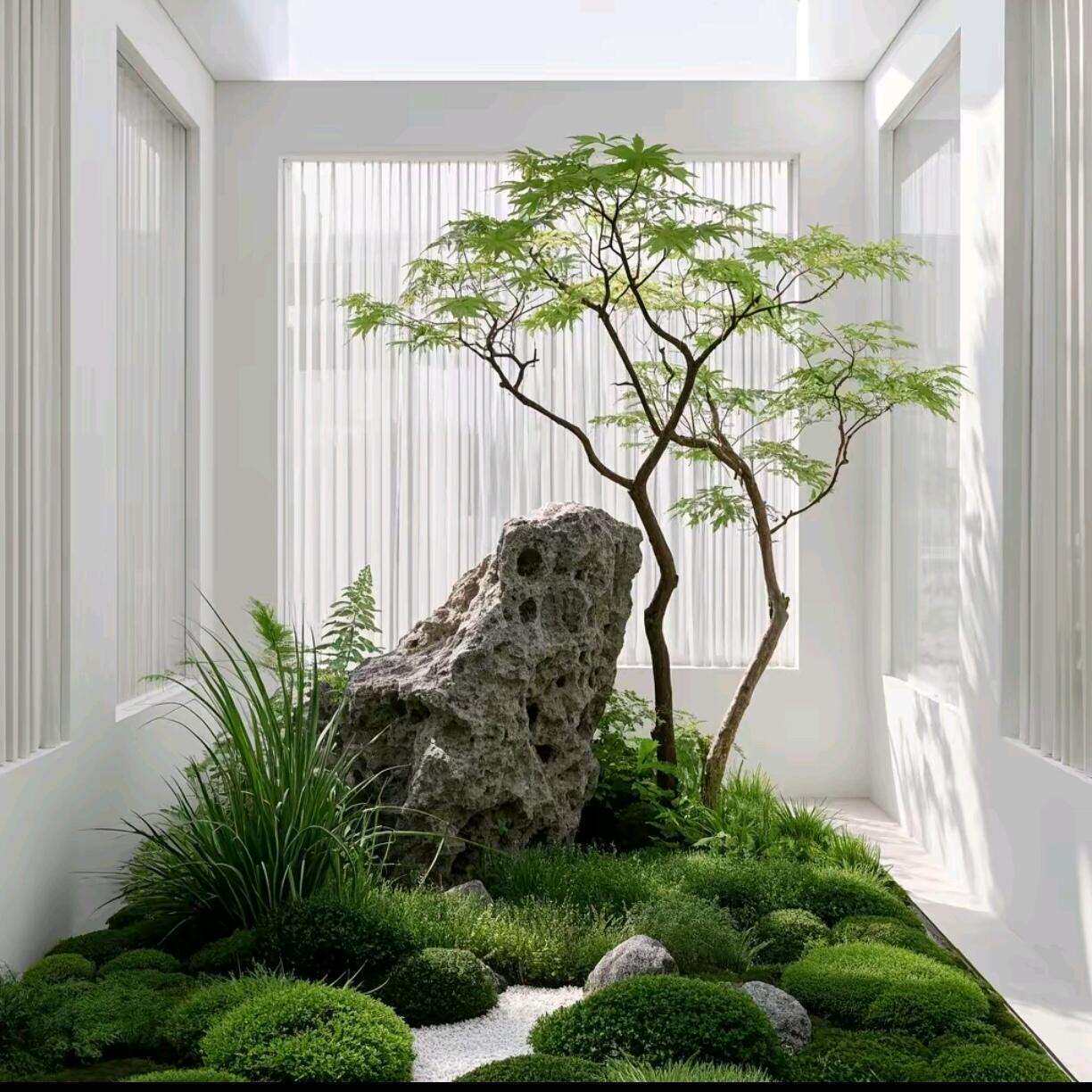 仿真青枫树枫叶树大型设计装饰假树橱窗绿植造景室内仿生植物落地