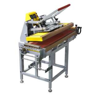 手动热转印织带烫画机印花机设备25x100CM上下双面发热织带机