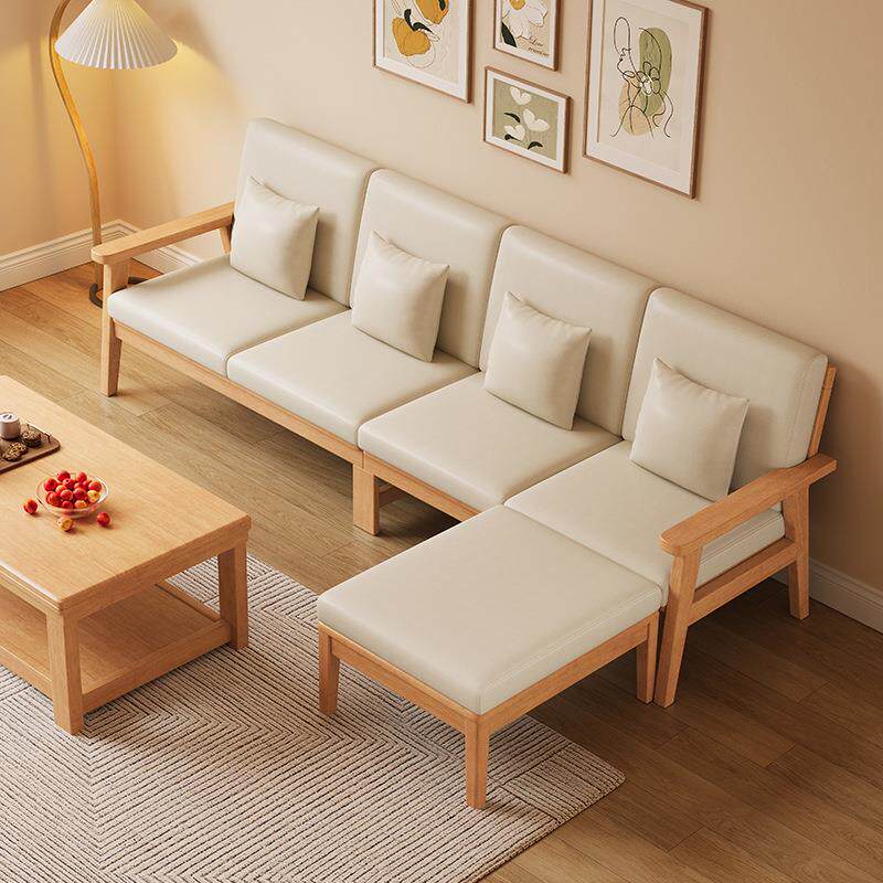 沙发全实木冬夏两用日式原木风三人位沙发客厅家具木制木沙发木质