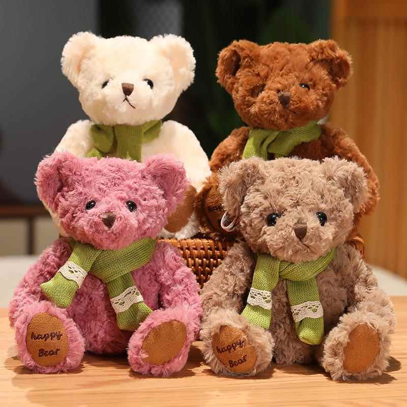 韩版小熊泰迪熊熊熊毛绒玩具钥匙背包小挂件钥匙扣饰品玩偶女礼品