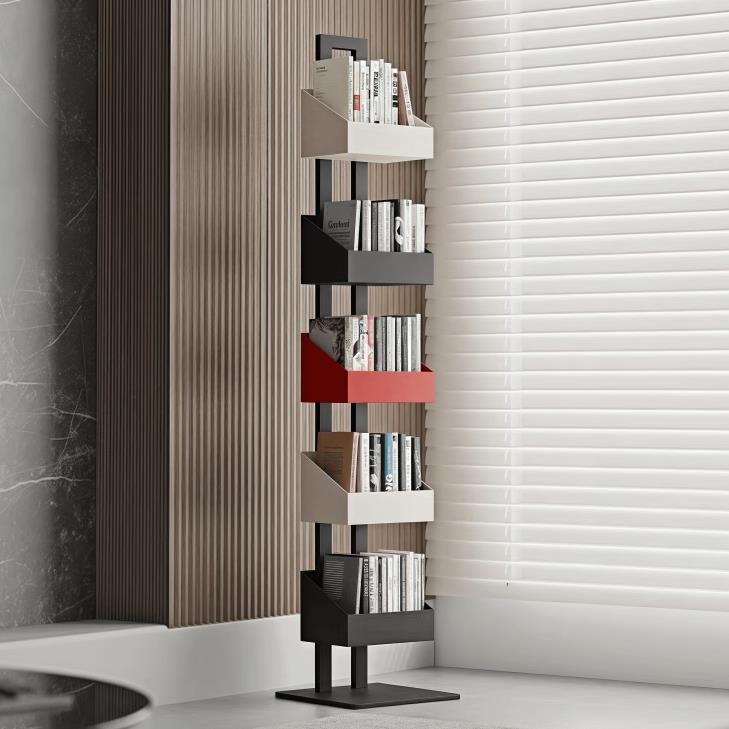 落地网红儿童书架转角置物架多层收纳架立体靠墙夹缝杂志展示架子