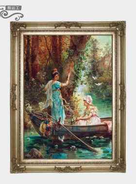 斯查兹卡世界名油画美欧式神话古DY641604人物6客汉餐厅玄关装饰