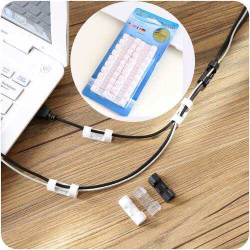 Self-Adhesive Wire Organizer, Cable Clips, Network Cable Man