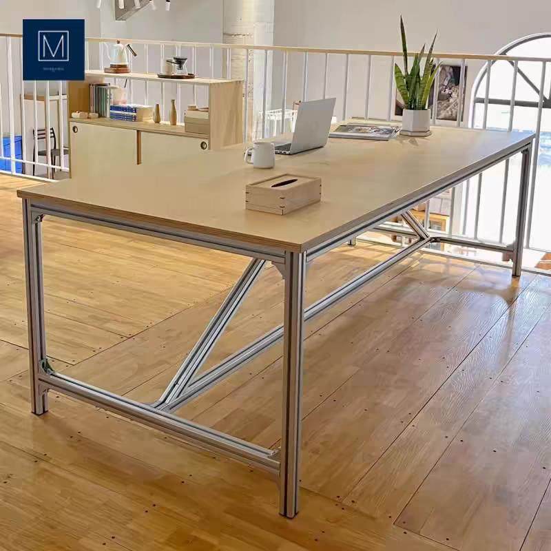 办公桌书桌会议桌电脑桌铝型材工作室学生海洋板现代工业简约风,商业/办公家具,办公电脑桌,淘宝优惠券,粉丝福利购,淘宝优惠卷