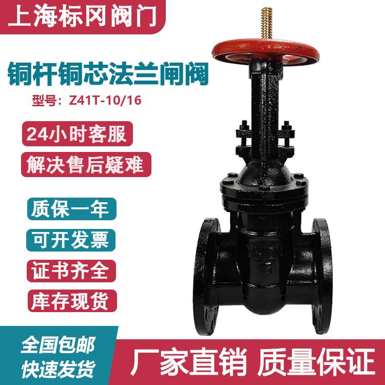 Z41T/Z45T铸铁法兰闸阀铜杆铜芯防护闸阀明杆暗杆闸板阀水开关