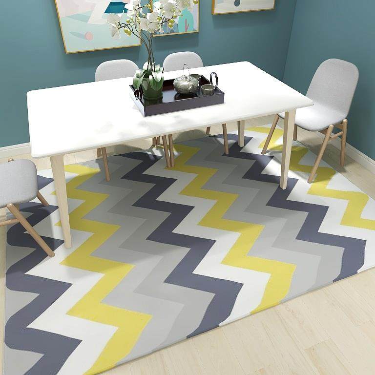 高档餐餐桌饭桌地毯垫长方形欧客式厅茶几室床边地垫子厅满铺可卧