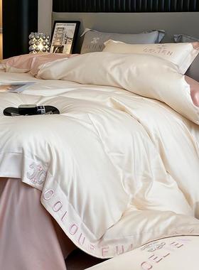 18床0支A类婴级绒轻奢风双股长棉四件套纯棉单被套全棉床上母SJT-