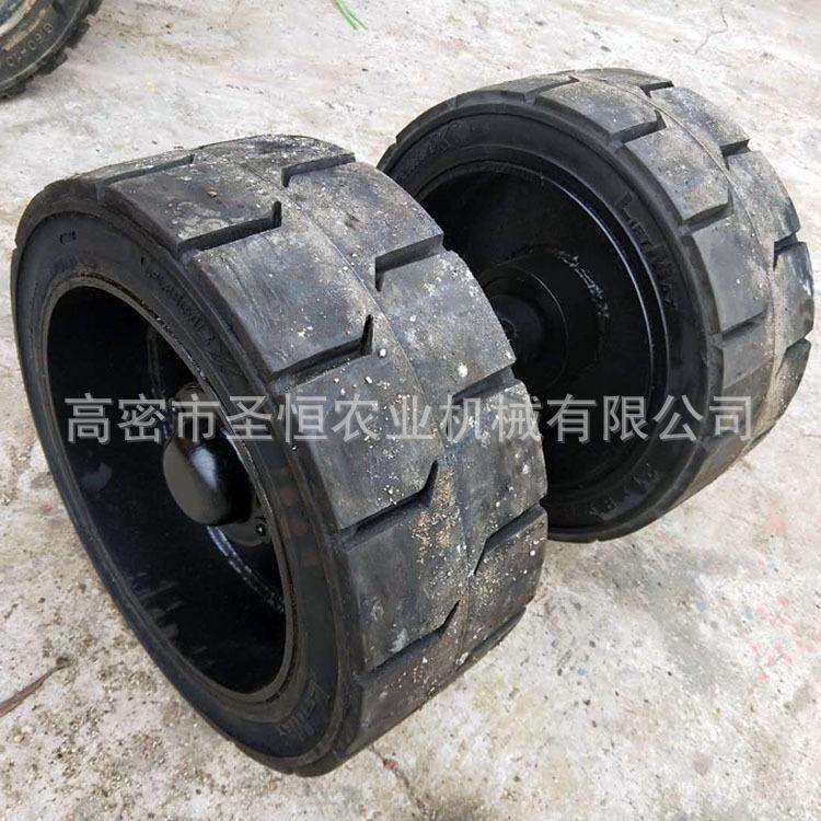 卡车车轮胎实心胎厂家供应21*8*15车轴总成车胎实心胎