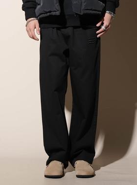 LOAD慵懒感西裤薄款直筒休闲男士垂感裤子男长裤美式大码工装加绒